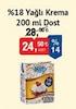 Bim 27 Mart 2024 Kataloğu Dost %18 Yağlı Krema 200 ml