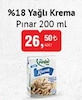 Bim 11 Haziran 2024 Kataloğu Pınar %18 Yağlı Krema 200 ml