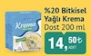 Bim 1 Ekim 2024 Kataloğu Dost %20 Bitkisel Yağlı Krema 200 ml