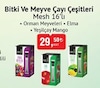 Bim 26 Kasım 2024 Kataloğu Mesh Stick Elma Meyve Çayı 16'lı