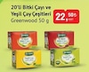 Bim 24 Aralık 2024 Kataloğu Greenwood 50 g Bitki Çayı ve Yeşil Çay Çeşitleri 20'li