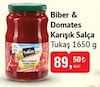 Bim 1 Nisan 2025 Kataloğu Tukaş 1650 gr Biber Domates Salçası