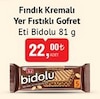 Bim 8 Nisan 2025 Kataloğu Eti Bidolu Fındık Kremalı Yerfıstıklı Gofret 81 gr