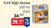 Bim 20 Mayıs 2025 Kataloğu Dost %18 Yağlı Krema 200 ml 