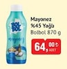 Bim 20 Mayıs 2025 Kataloğu Bolbol Mayonez %45 Yağlı 870 g