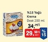 Bim 9 Ağustos 2025 Kataloğu Dost %18 Yağlı Krema 200 ml