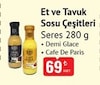 Bim 9 Eylül 2025 Kataloğu Seres Et ve Tavuk Sosu Çeşitleri 280 g