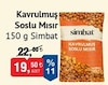 Bim 19 Eylül 2025 Kataloğu Simbat Kavrulmuş Soslu Mısır 150 g 