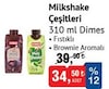 Bim 26 Aralık 2025 Kataloğu Dimes Brownie Aromalı Çikolatalı Milkshake 310 ml