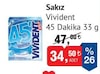 Bim 16 Ocak 2026 Kataloğu Vivident 45 Dakika Nane Aromalı 33 gr Sakız