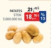 Bim 1 Mayıs 2026 Kataloğu Patates Yemeklik kg