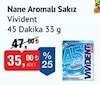 Bim 19 Haziran 2026 Kataloğu Vivident 45 Dakika Nane Aromalı 33 gr Sakız