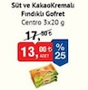 Bim 4 Temmuz 2026 Kataloğu Centro Süt ve Kakao Kremalı Fındıklı Gofret 3x20 g