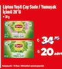 Şok 6 Nisan 2024 Kataloğu Lipton Yeşil Çay Sade/Yumuşak İçimli 20'li 30 g 