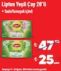 Şok 14 Ağustos 2024 Kataloğu Lipton Yeşil Çay 20'li Sade/Yumuşak İçimli