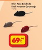 Şok 30 Temmuz 2025 Kataloğu Kiwi Fare Şeklinde Evcil Hayvan Oyuncağı 3'lü