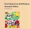 Şok 10 Eylül 2025 Kataloğu First Cool Lime&Hibiskus Aromalı Sakız 2x27 g 