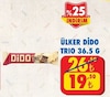 Şok 15 Kasım 2025 Kataloğu Ülker Dido Trio Beyaz Sütlü Bitter Çikolatalı Gofret 36.5 gr