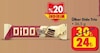 Şok 6 Haziran 2026 Kataloğu Ülker Dido Trio Beyaz Sütlü Bitter Çikolatalı Gofret 36.5 gr