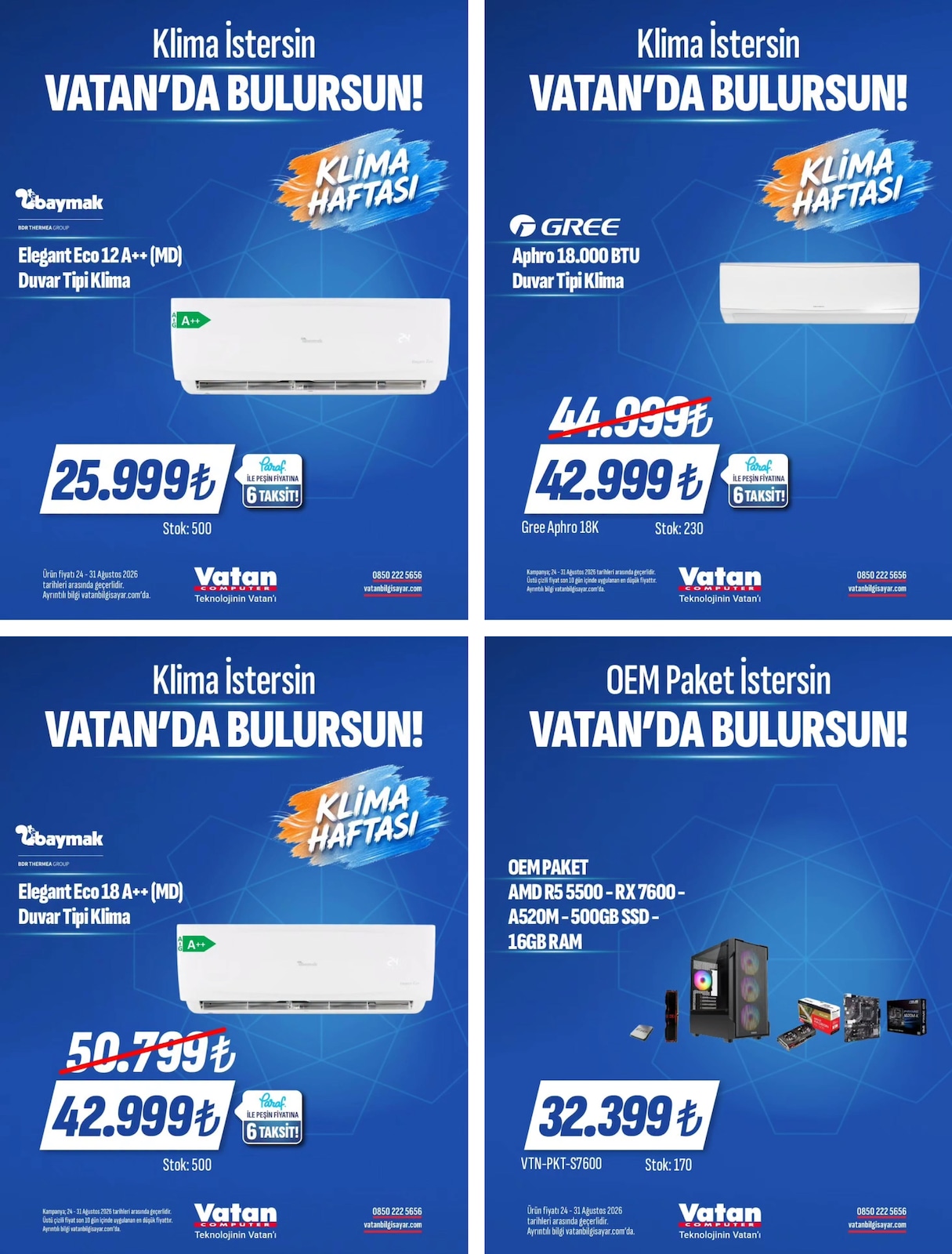 Vatan 24 Ağustos 2026 Instagram Fırsatları