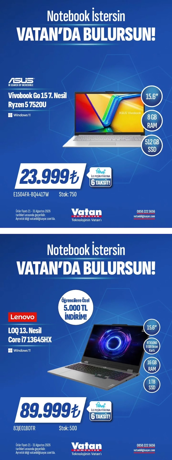 Vatan 21 Ağustos 2026 Instagram Fırsatları