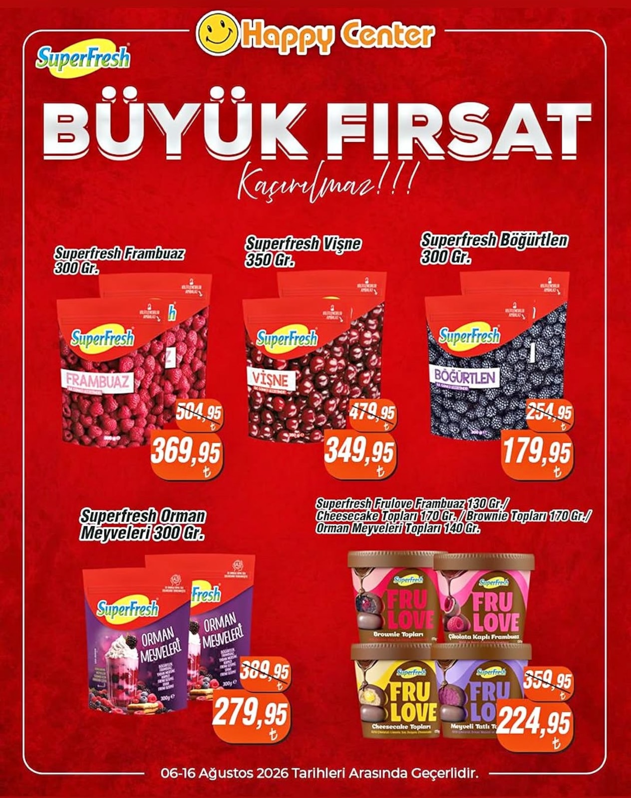 Happy Center 6 Ağustos 2026 İndirim Kataloğu