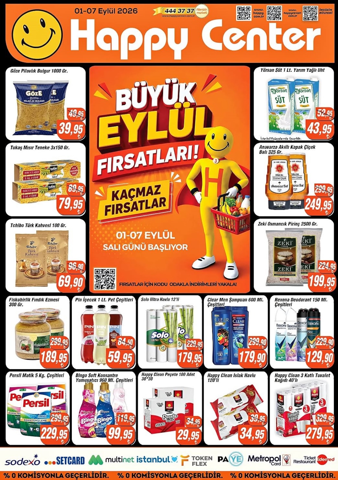 Happy Center 1 Eylül 2026 İndirim Kataloğu