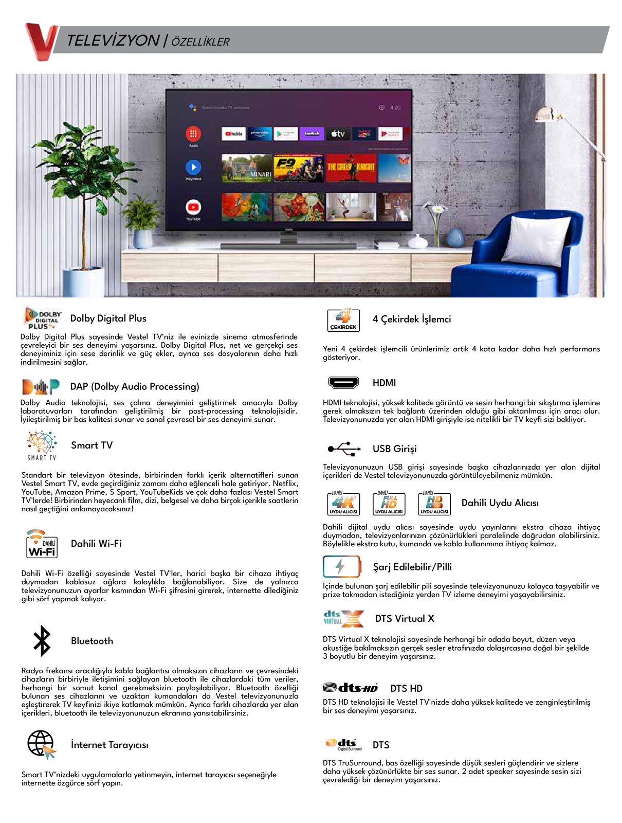 Vestel 16 Ocak 2024 Aktüel Kataloğu TV Ses Broşürü Akakçe Aktüel