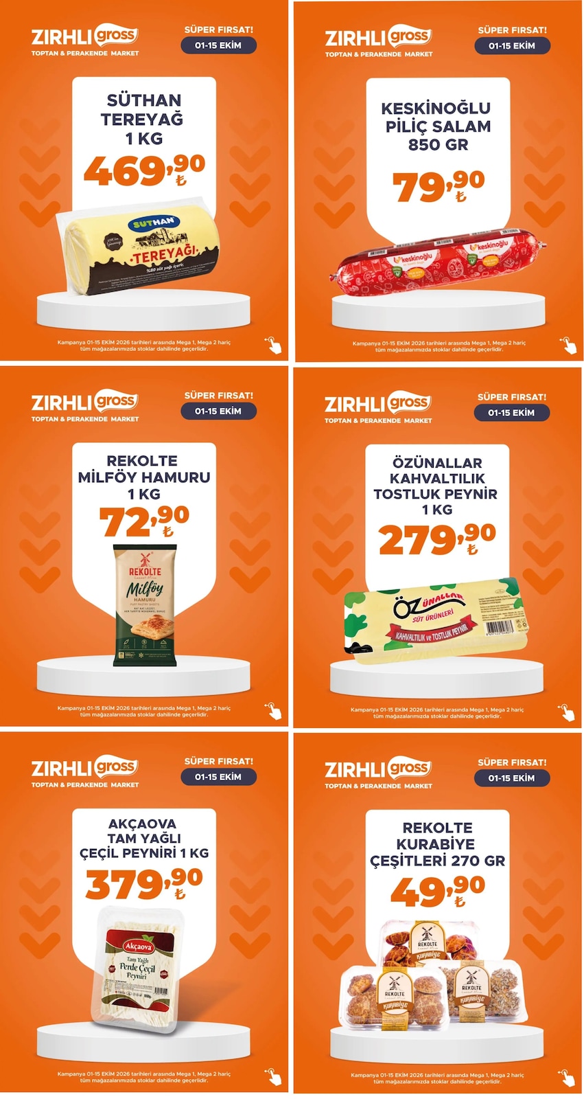 Zırhlı 1 Ekim 2026 Et ve Kasap İndirimleri