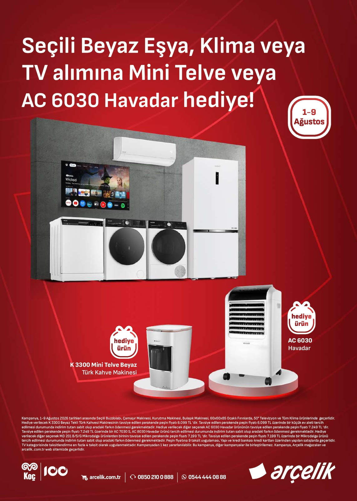 Arçelik 1 Ağustos 2026 Aktüel Katalog