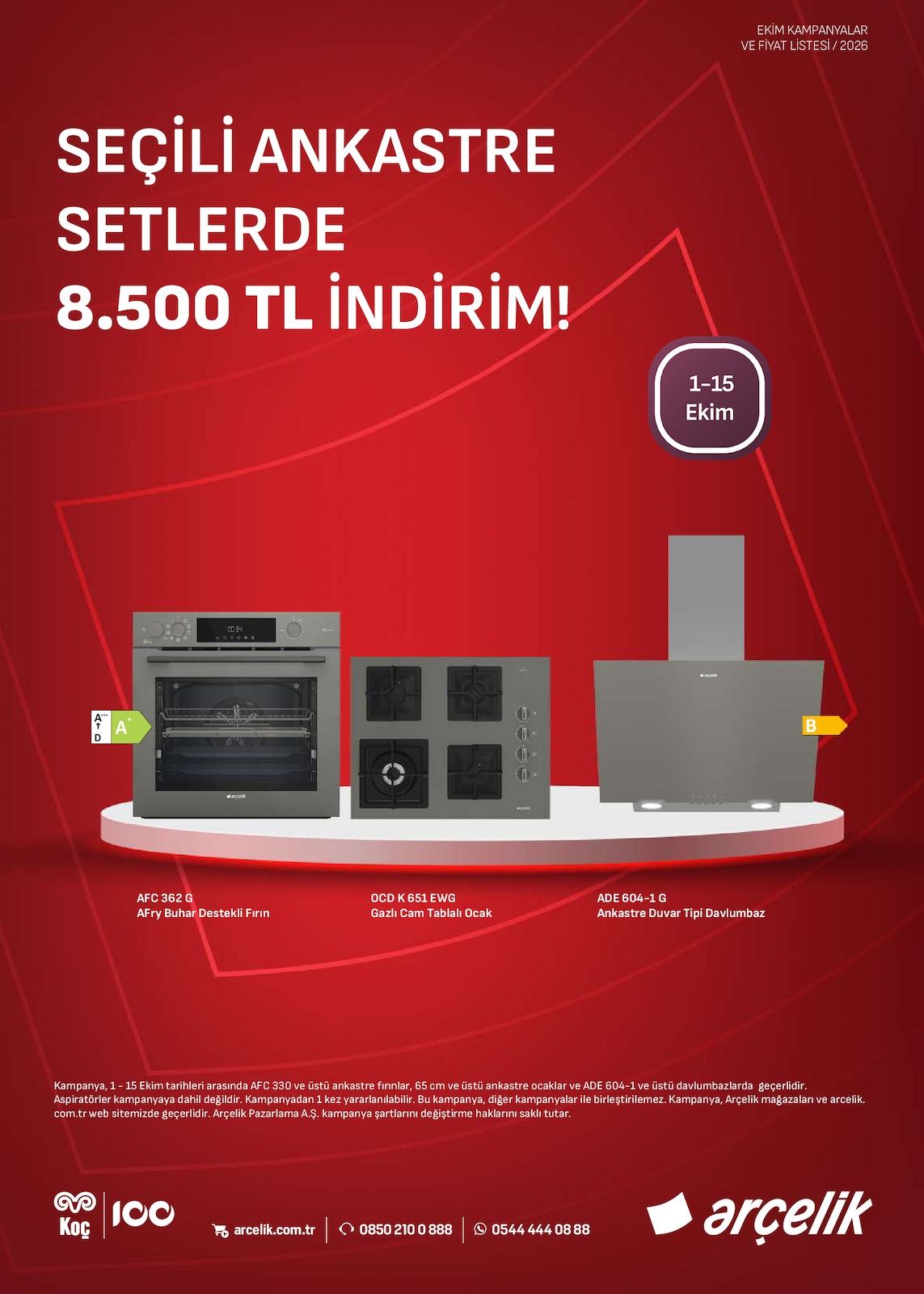 Arçelik 1 Ekim 2026 Aktüel Katalog