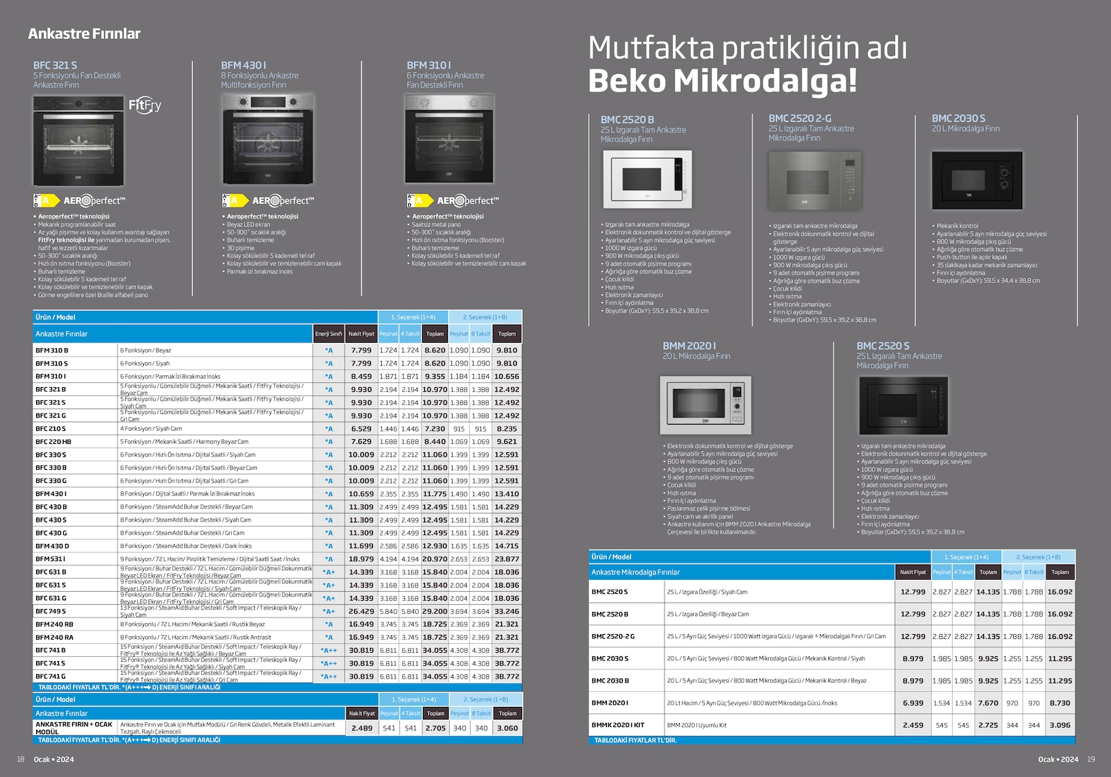 Beko 1 Ocak 2024 Aktüel Kataloğu - Ankastre Broşürü | Akakçe Aktüel