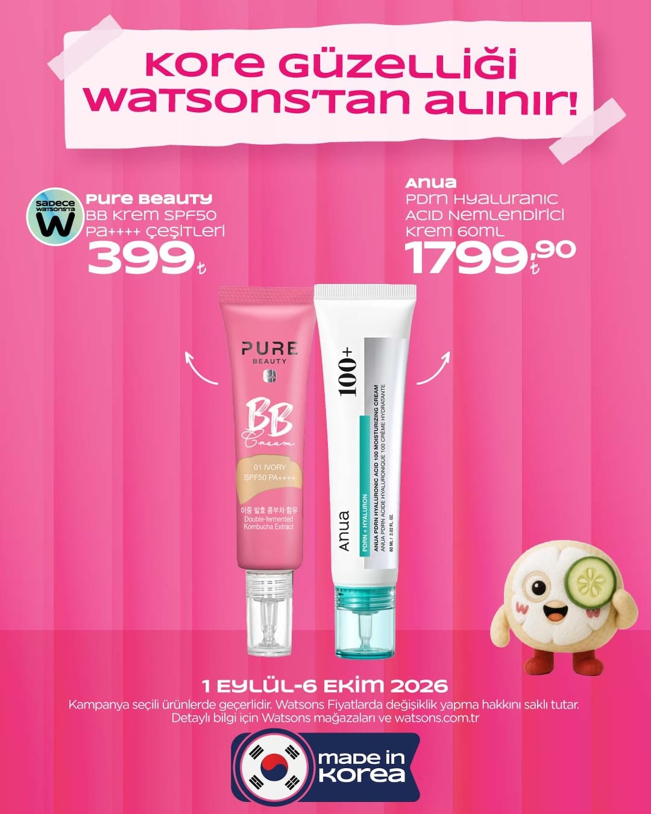 Watsons 1 Eylül 2026 Instagram Fırsatları