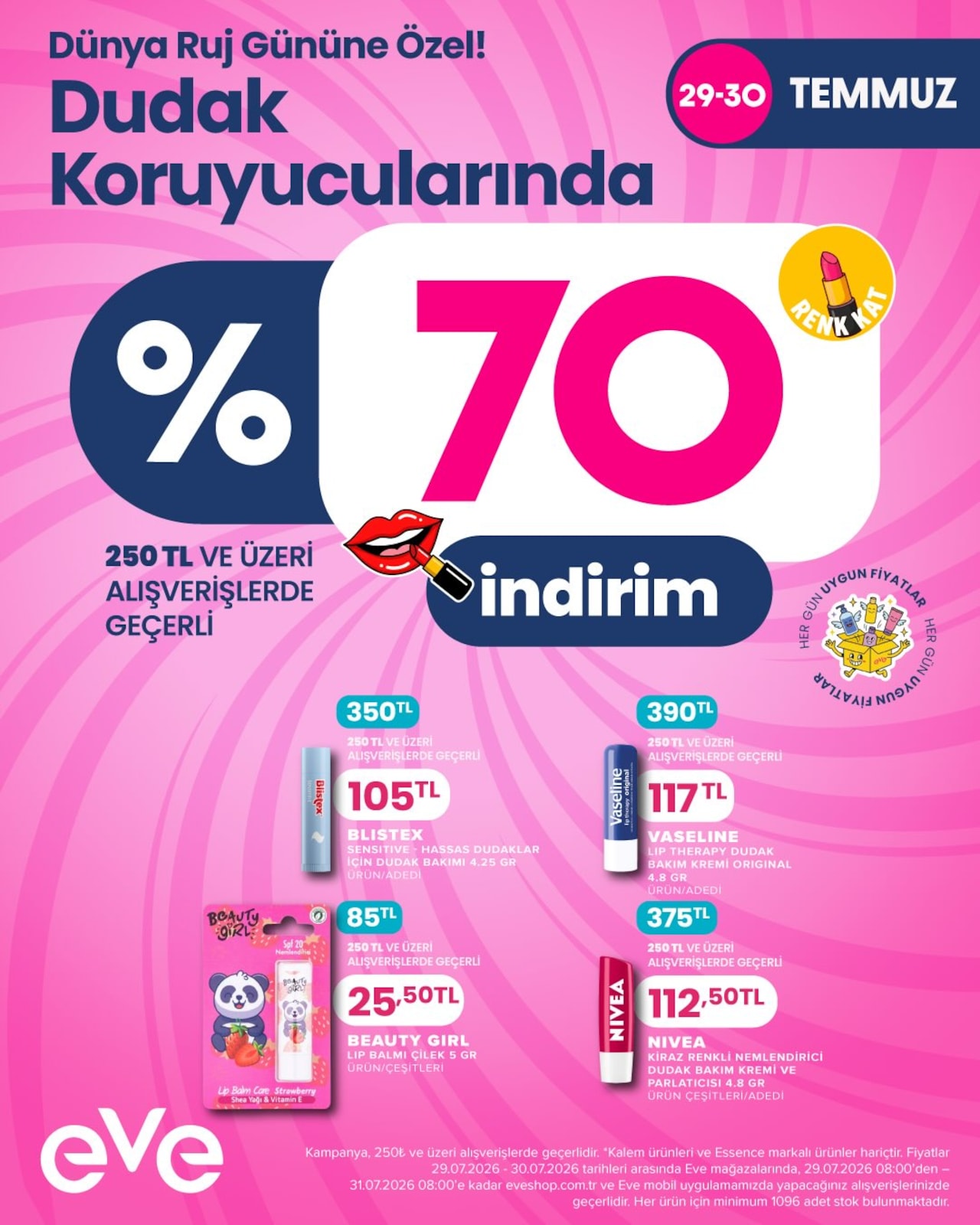 Eve Shop 29 Temmuz 2026 Instagram Fırsatları