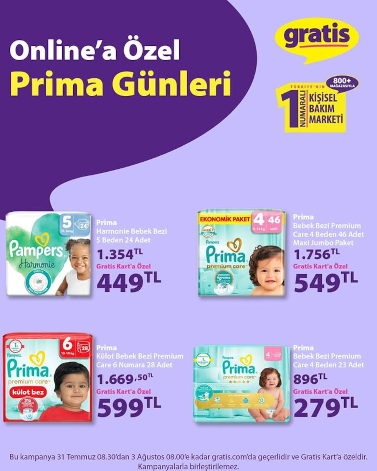 Gratis 31 Temmuz 2026 Instagram Fırsatları