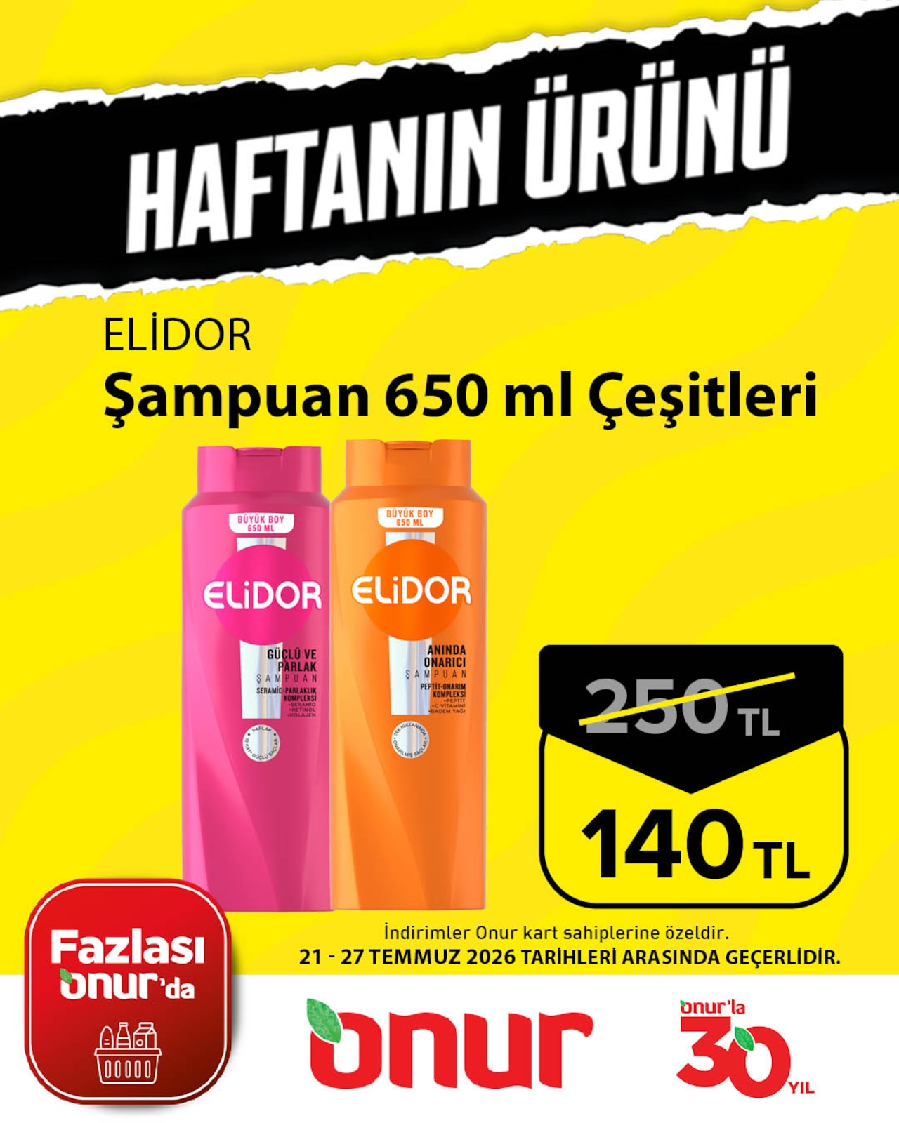 Onur Market 21 Temmuz 2026 Aktüel Katalog