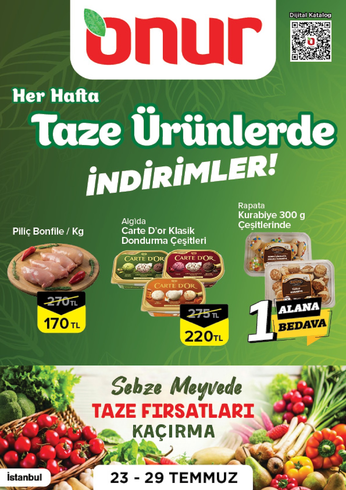 Onur Market 23 Temmuz 2026 Et ve Kasap İndirimleri