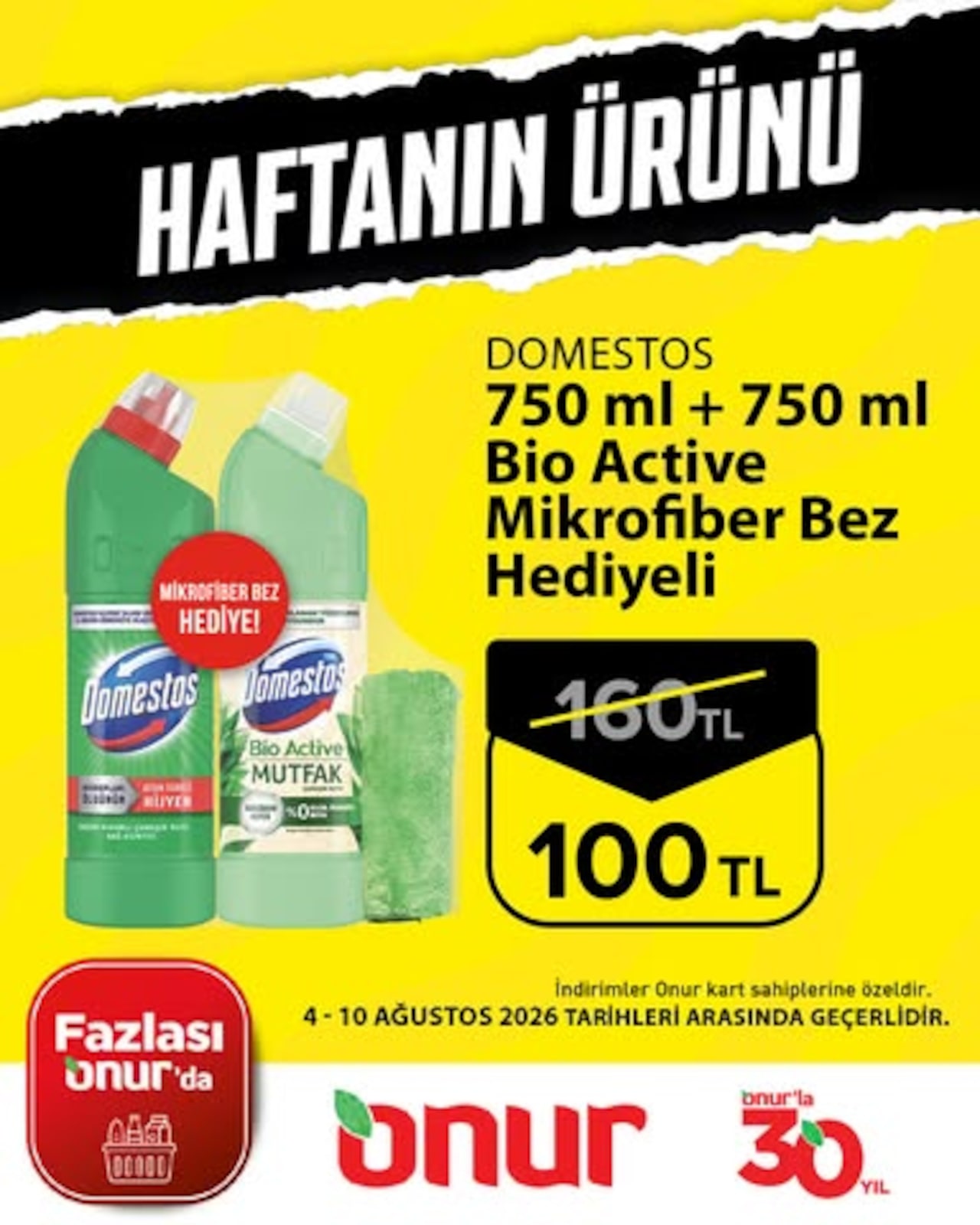 Onur Market 4 Ağustos 2026 Aktüel Katalog