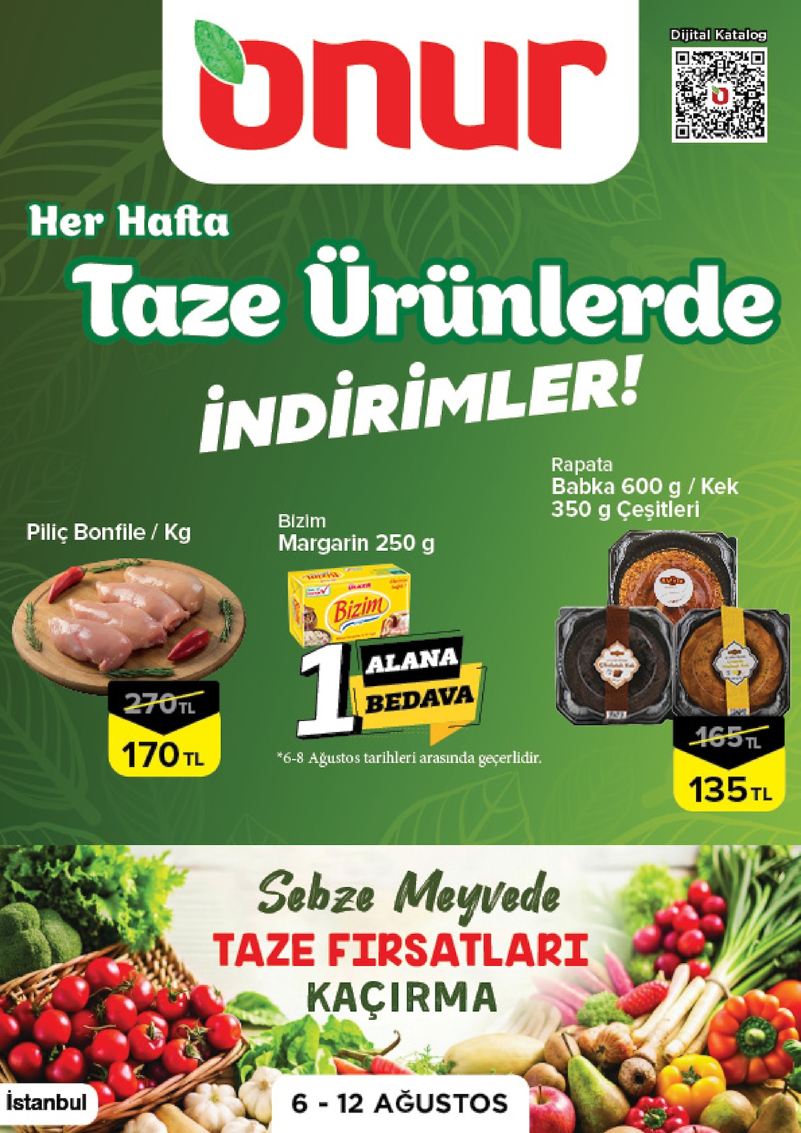 Onur Market 6 Ağustos 2026 Et ve Kasap İndirimleri