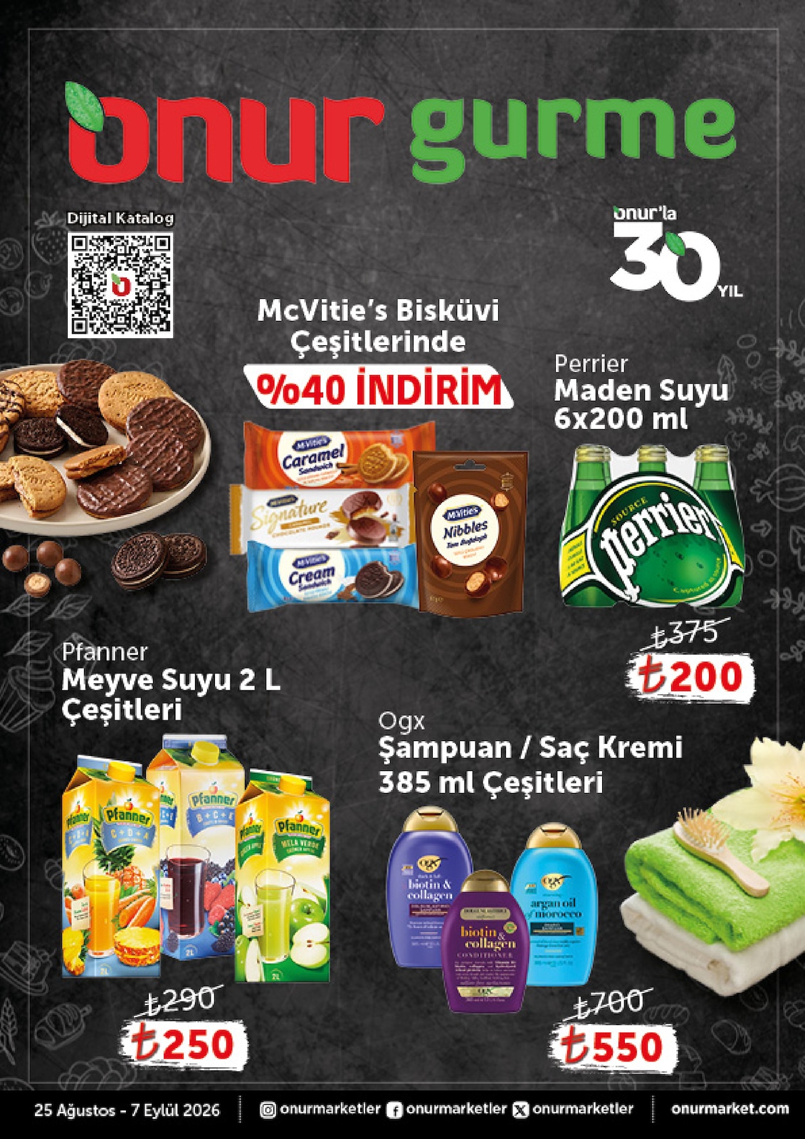 Onur Market 25 Ağustos 2026 İndirim Kataloğu