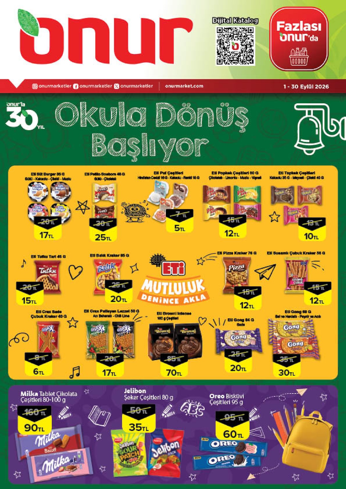 Onur Market 1 Eylül 2026 Et ve Kasap İndirimleri