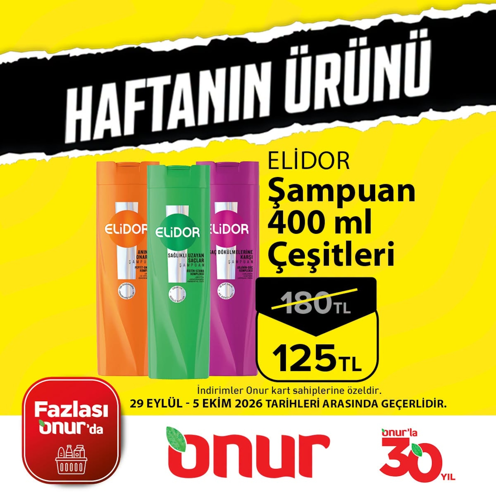 Onur Market 29 Eylül 2026 Aktüel Katalog
