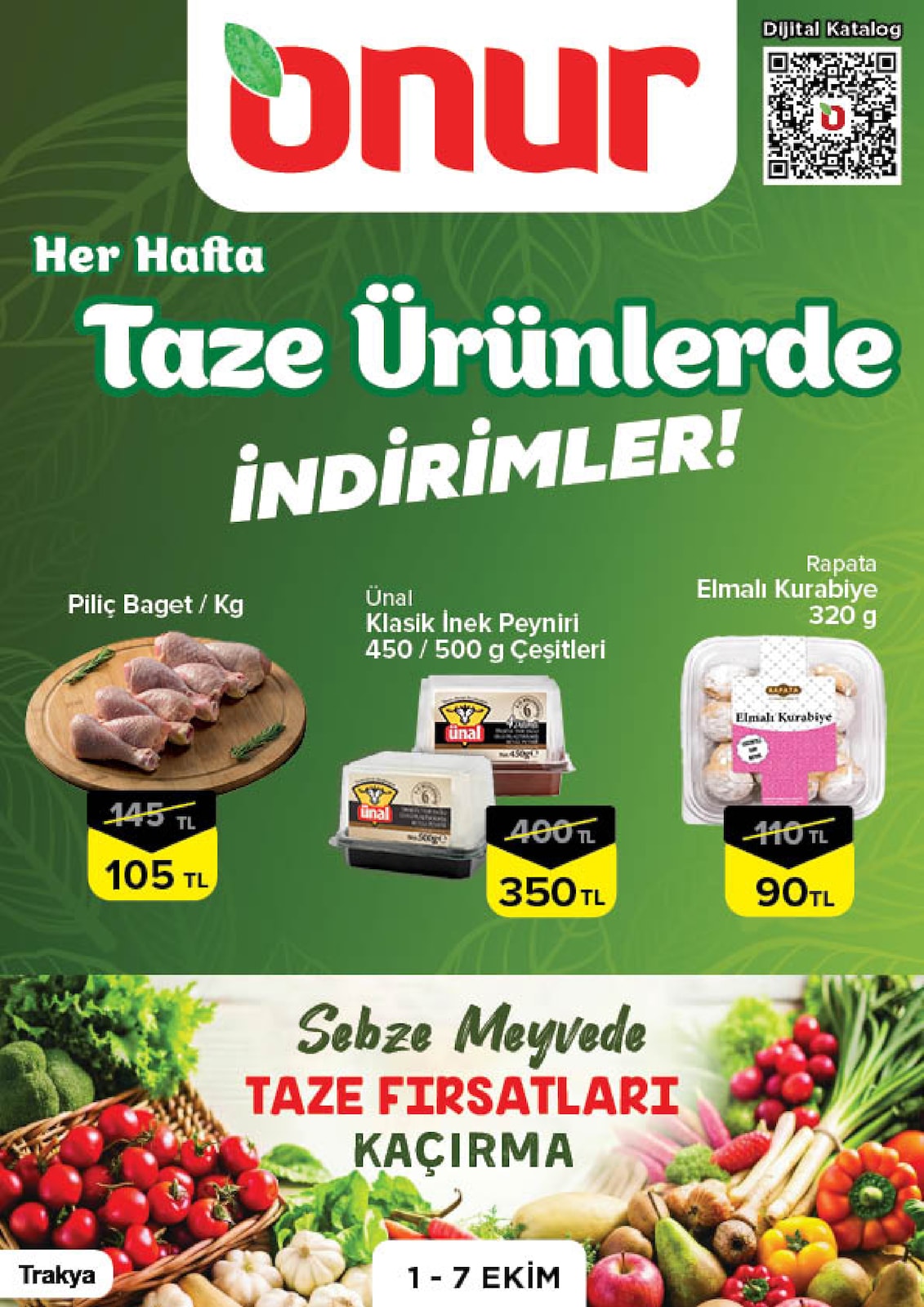 Onur Market 1 Ekim 2026 Et ve Kasap İndirimleri