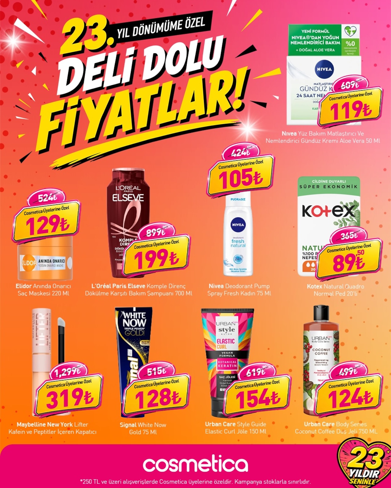 Cosmetica 25 Ağustos 2026 İndirim Kataloğu