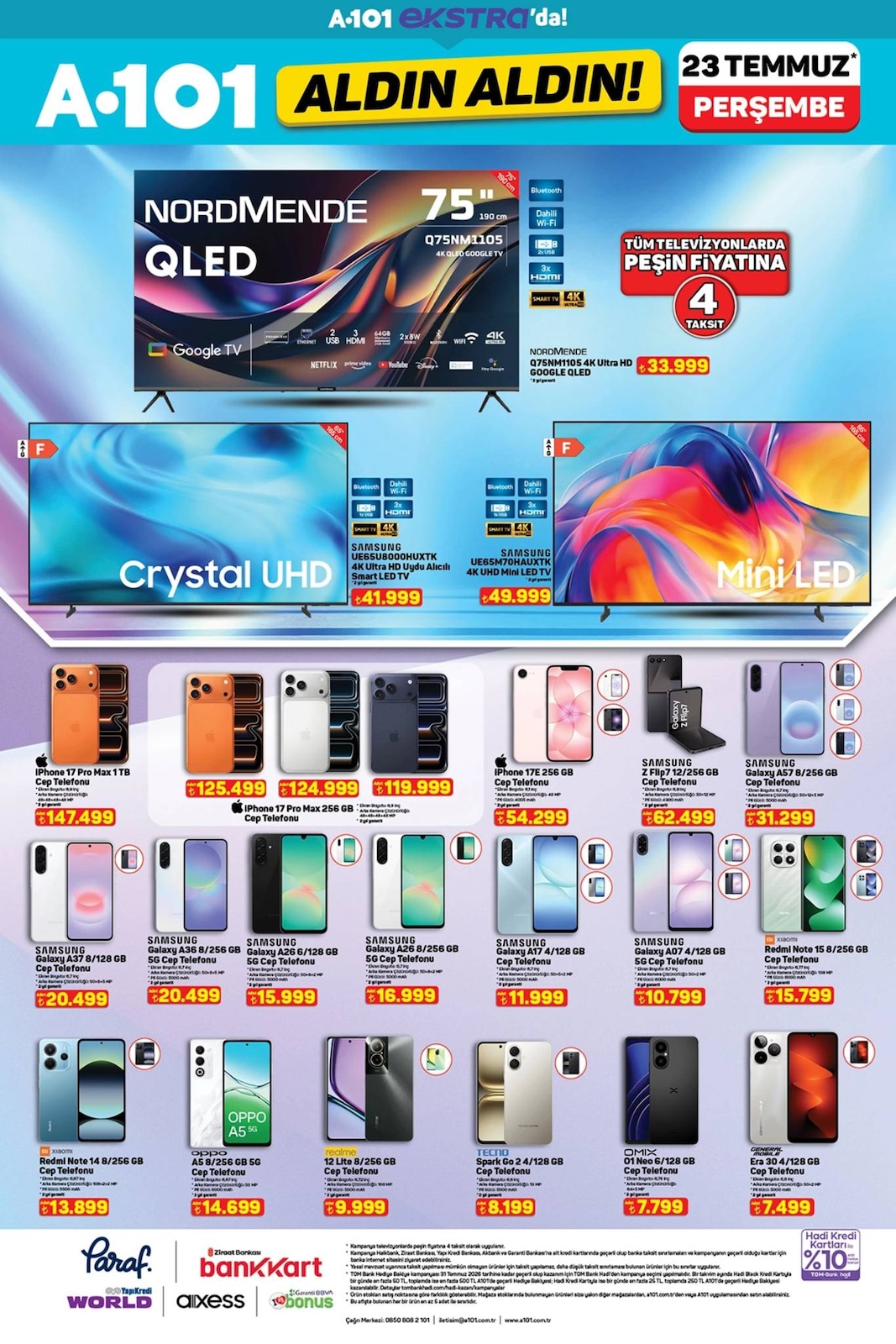 A101 23 Temmuz 2026 Aldın Aldın Ekstra