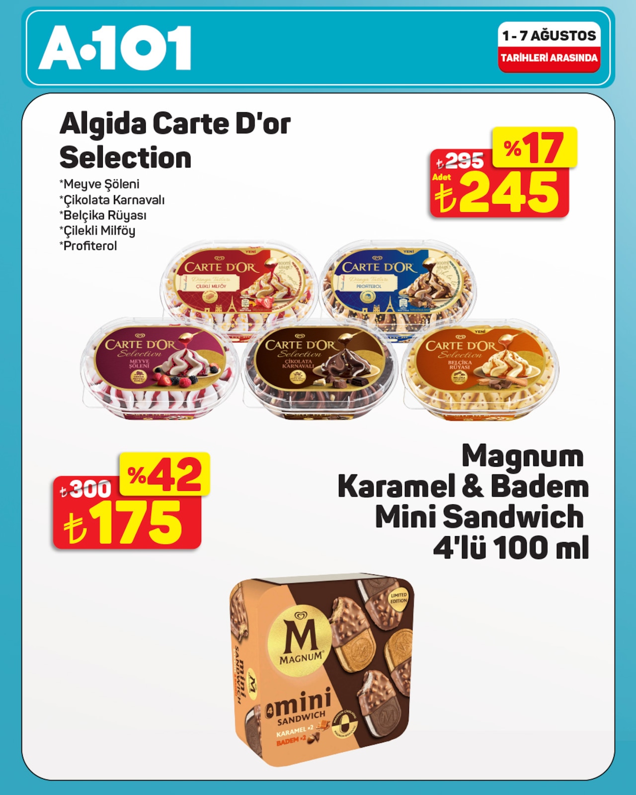 A101 1 Ağustos 2026 İndirim Kataloğu