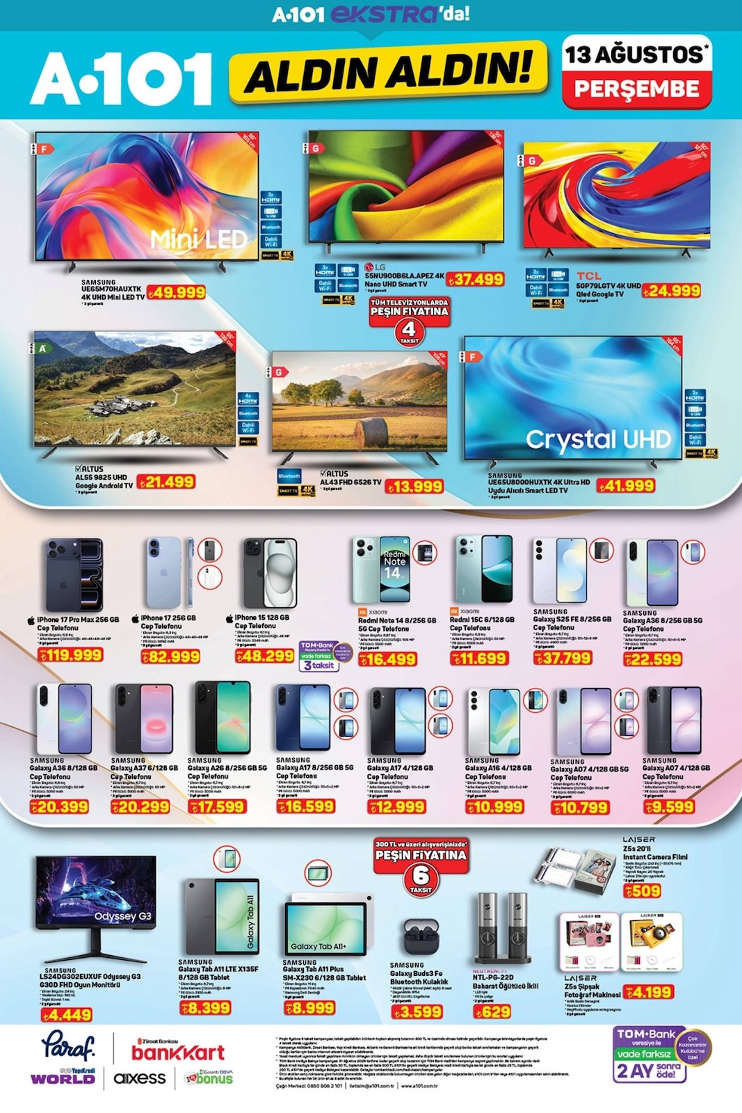 A101 13 Ağustos 2026 Aldın Aldın Ekstra