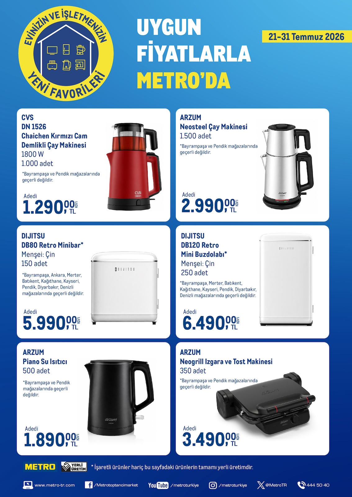 Metro 21 Temmuz 2026 Aktüel Katalog