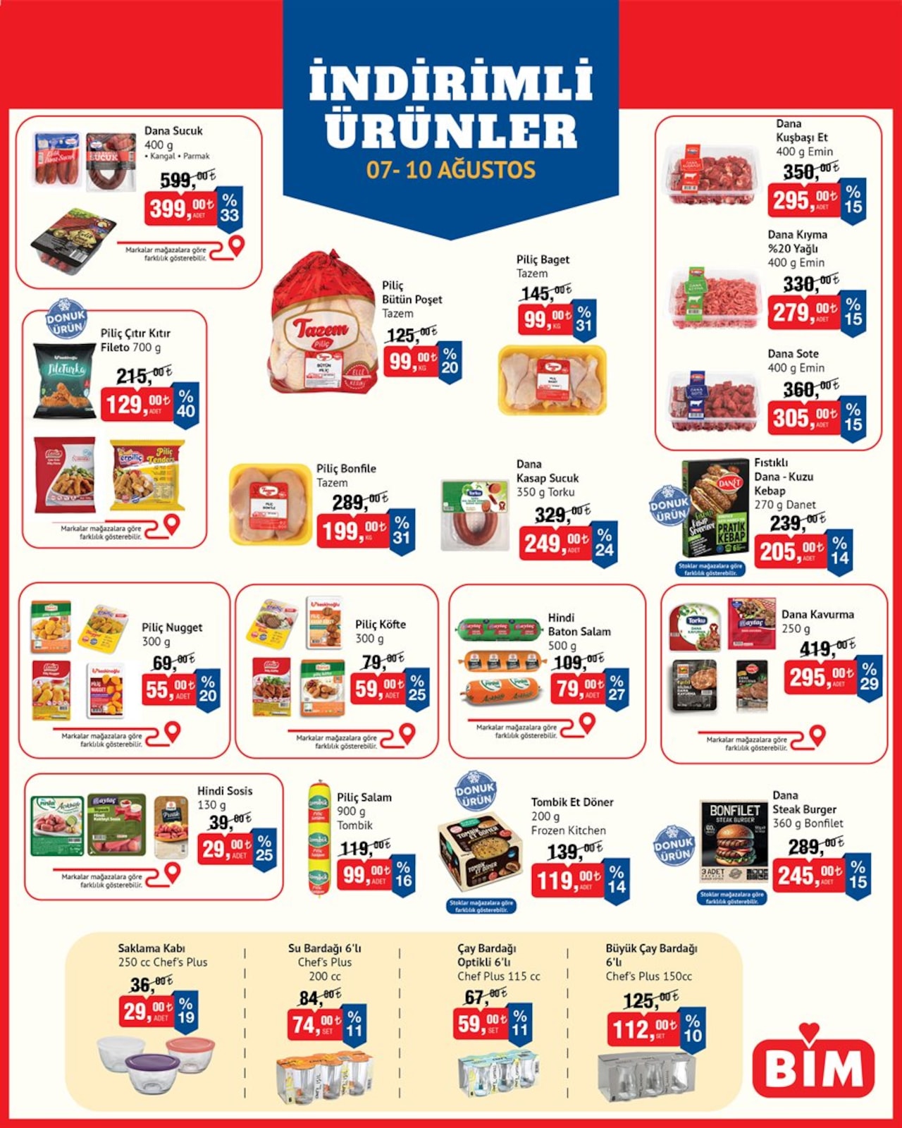 BİM 7 Ağustos 2026 İndirim Kataloğu