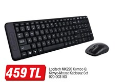Logitech MK220 Combo Q Klavye-Mouse Kablosuz Set 920-003163